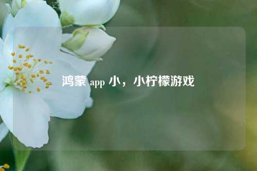 鸿蒙 app 小，小柠檬游戏