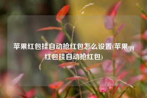 苹果红包挂自动抢红包怎么设置(苹果qq红包挂自动抢红包)