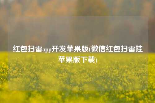 红包扫雷app开发苹果版(微信红包扫雷挂苹果版下载)