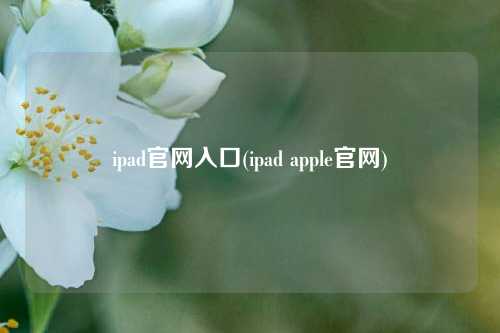 ipad官网入口(ipad apple官网)