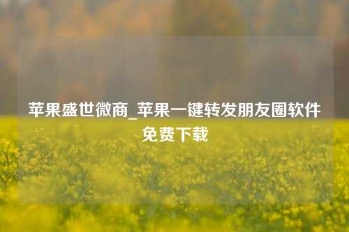 苹果盛世微商_苹果一键转发朋友圈软件免费下载