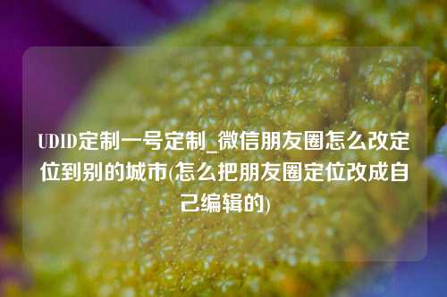 UDID定制一号定制_微信朋友圈怎么改定位到别的城市(怎么把朋友圈定位改成自己编辑的)