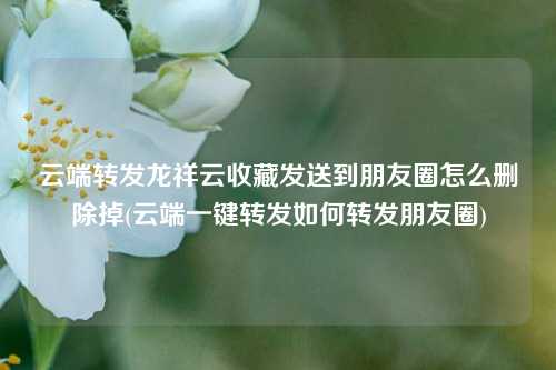 云端转发龙祥云收藏发送到朋友圈怎么删除掉(云端一键转发如何转发朋友圈)