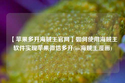 【苹果多开海贼王官网】如何使用海贼王软件实现苹果微信多开(ios海贼王漫画)